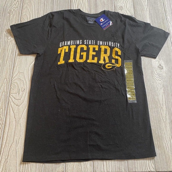 Champion Grambling State Tigers Logo TShirt Men’s M Charcoal Gray NWT - Picture 1 of 10